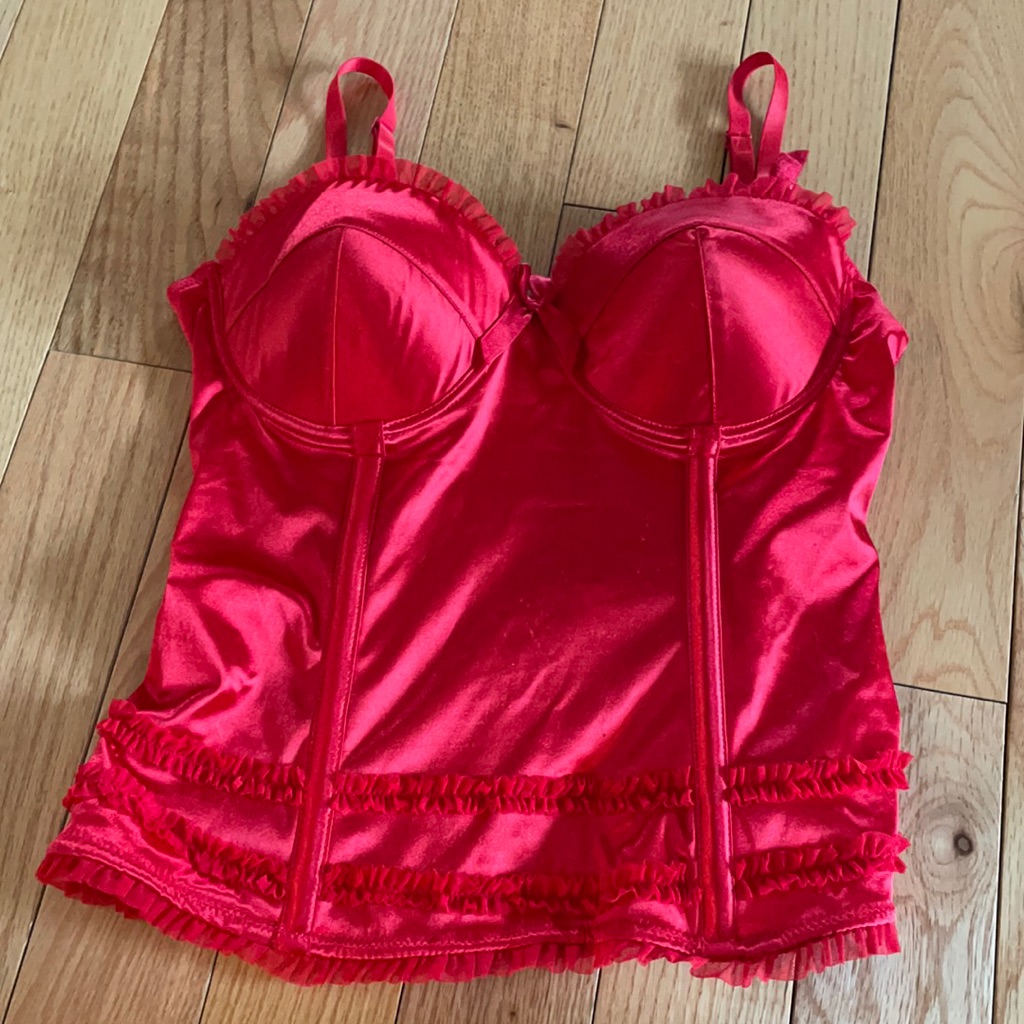 Red Adjustable Bustier